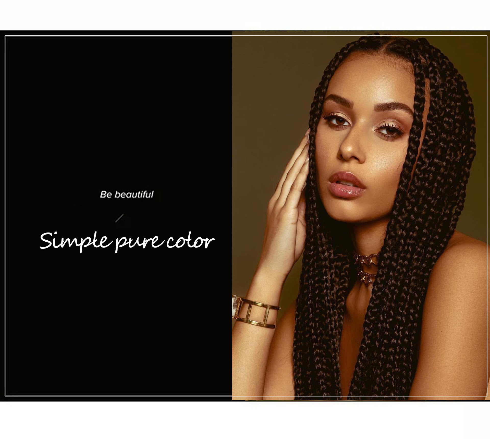 European and American Foreign Trade Chemical Fiber Big Braid Color Braids High-Temperature Fiber Gradient Dreadlocks African Wig Braid