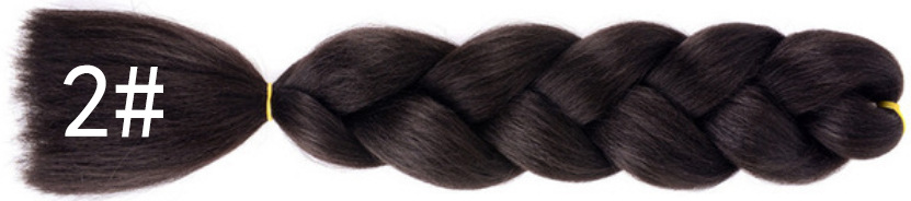 European and American Foreign Trade Chemical Fiber Big Braid Color Braids High-Temperature Fiber Gradient Dreadlocks African Wig Braid