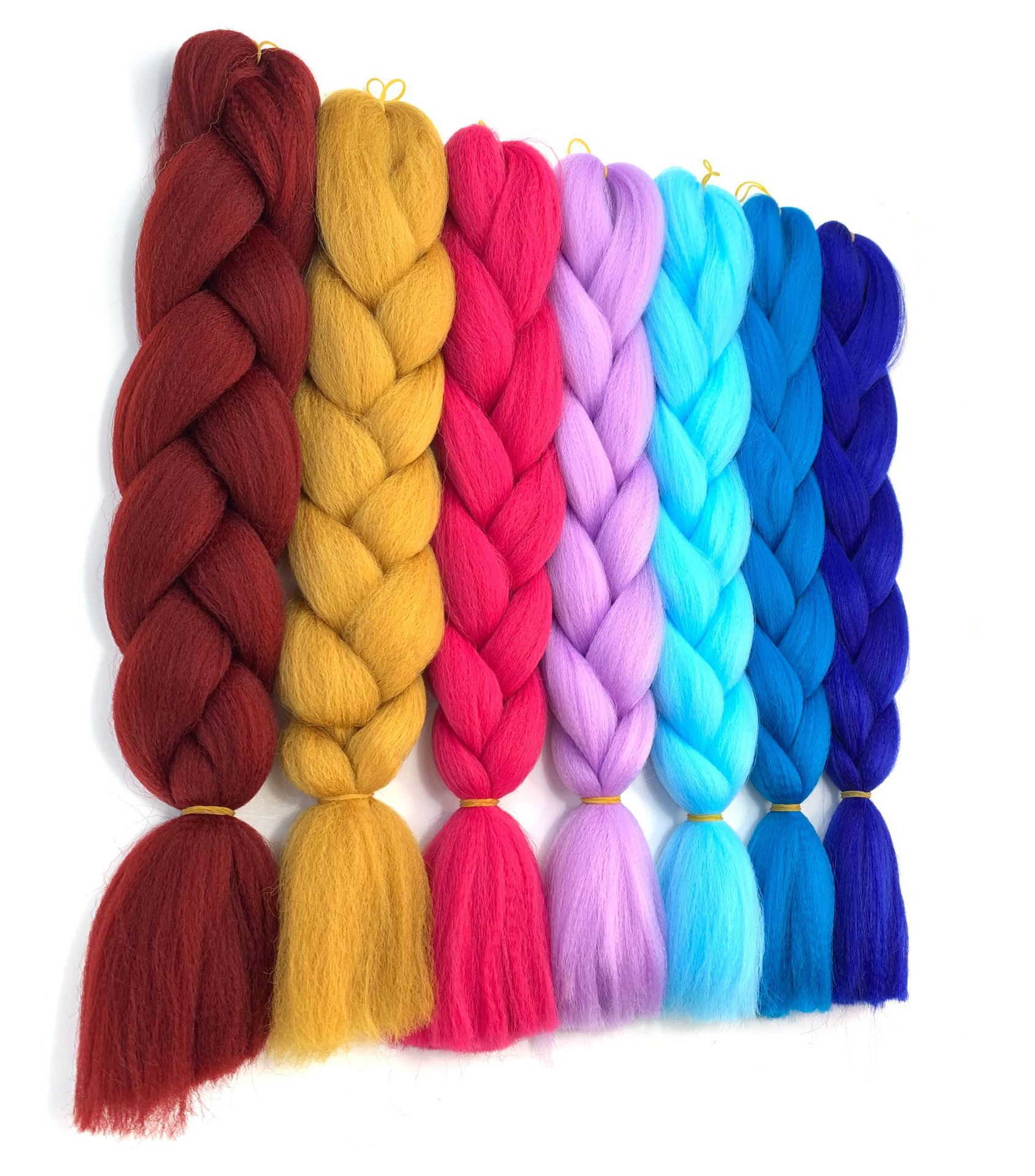 European and American Foreign Trade Chemical Fiber Big Braid Color Braids High-Temperature Fiber Gradient Dreadlocks African Wig Braid
