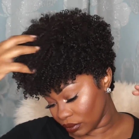 Cross-Border New Product Best-Selling European and American Style Wig African Wig Short Curly Hair Synthetic Wigs Factory in Stock for Sale