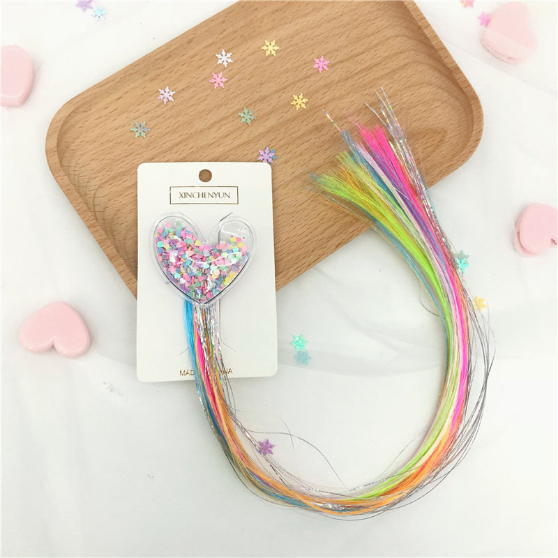 New Children's Wig Barrettes Love Rabbit Five-Pointed Star Color Bow Wig Hair Accessories for Girls New Children's Wig Barrettes Love Rabbit Five-Pointed Star Color Bow Wig Hair Accessories for Girls