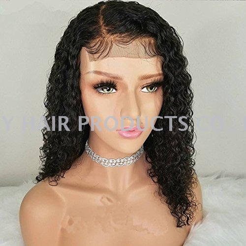 100% human hair full lace deep curly wig Brazil hair Peru hair  4*13 frontal lace body wave wig