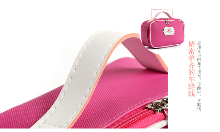 New pure color square bag crown cosmetic bag wash gargle bag hand bag skin care products received bag New pure color square bag crown cosmetic bag wash gargle bag hand bag skin care products received bag