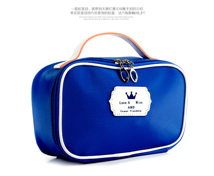 New pure color square bag crown cosmetic bag wash gargle bag hand bag skin care products received bag New pure color square bag crown cosmetic bag wash gargle bag hand bag skin care products received bag