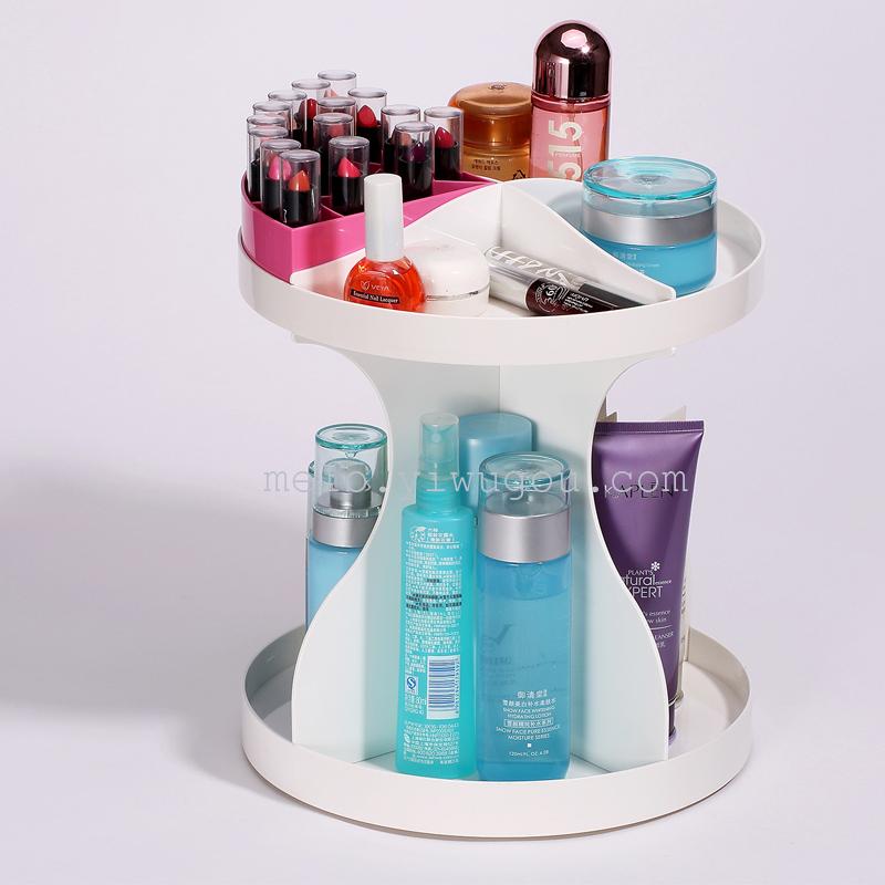360 degree rotation) skin care products bathroom storage box, cosmetic rack
