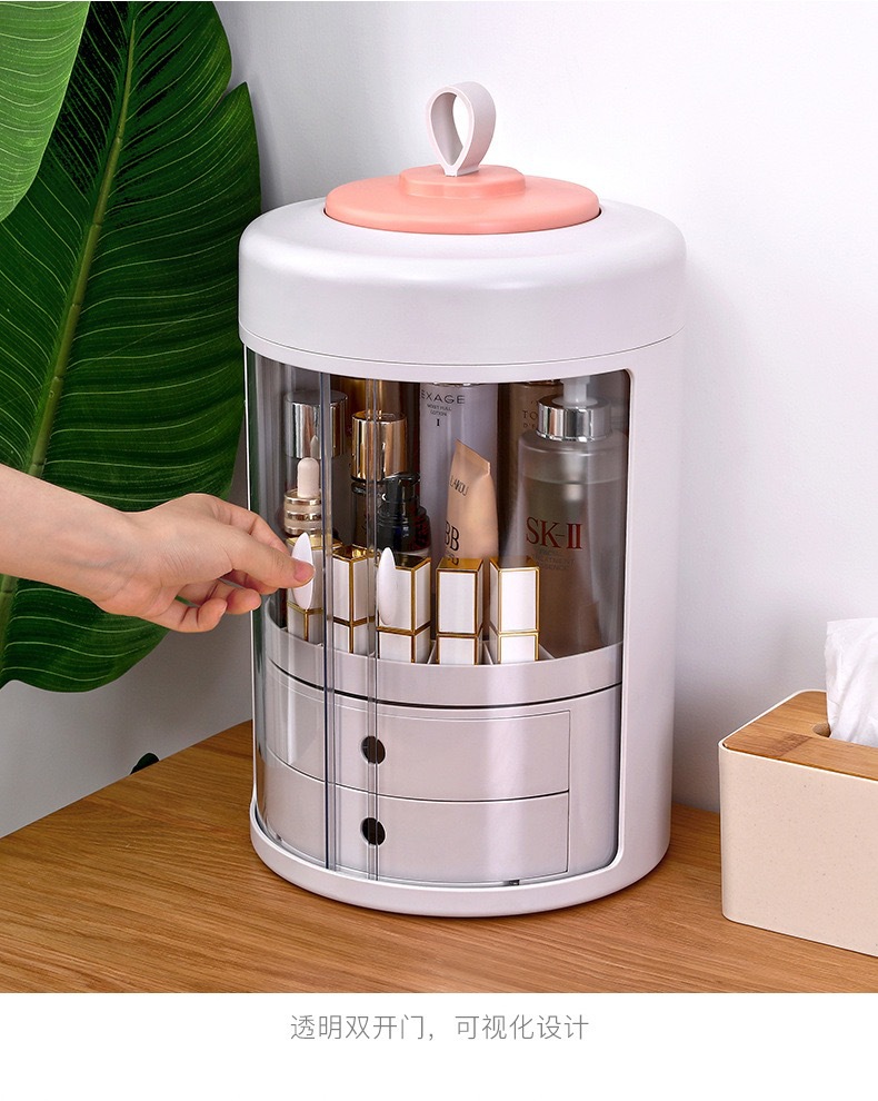 Rotary Cosmetic Storage Box Storage Rack Desktop New Multi-Functional Dressing Table Lipstick Skin Care Products Finishing Box Rotary Cosmetic Storage Box Storage Rack Desktop New Multi-Functional Dressing Table Lipstick Skin Care Products Finishing Box