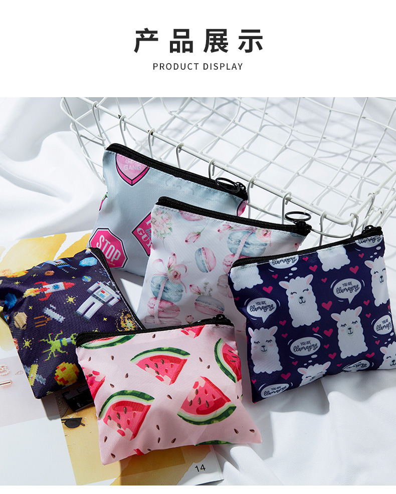 New Products in Stock Portable Printed Coin Purse Cute Cartoon Mini Fabric Small Cosmetic Bag Phone Card Bag Customization New Products in Stock Portable Printed Coin Purse Cute Cartoon Mini Fabric Small Cosmetic Bag Phone Card Bag Customization