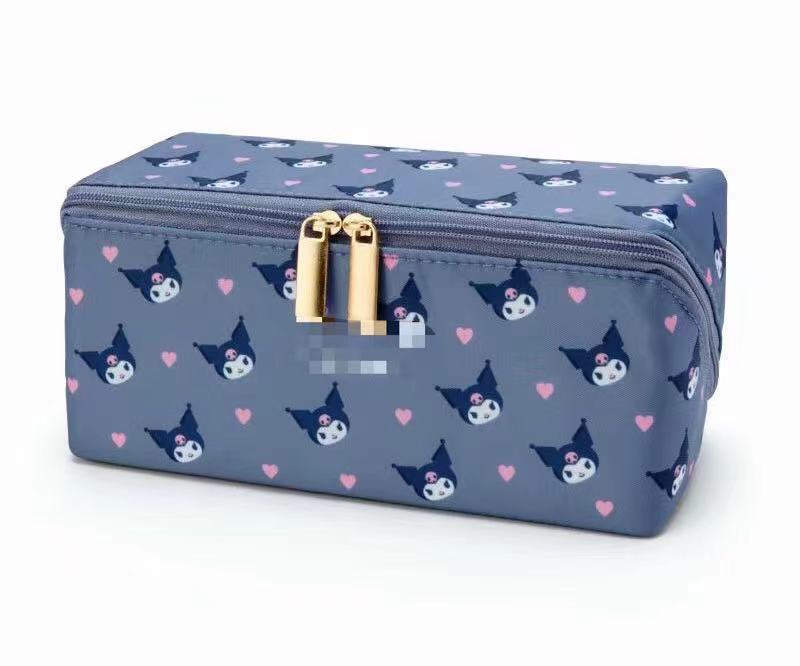 New Cute Cartoon Cosmetic Bag Large Capacity Skin Care Products Organizing Folders Small White Dog Student Stationery Pencil Case