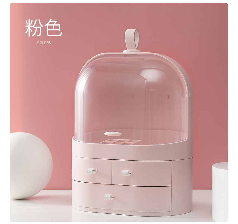 Korea Internet Celebrity Dustproof Cosmetics Storage Box Transparent Hand Cosmetic Case Dressing Table Skin Care Products Organize the Shelves Korea Internet Celebrity Dustproof Cosmetics Storage Box Transparent Hand Cosmetic Case Dressing Table Skin Care Products Organize the Shelves