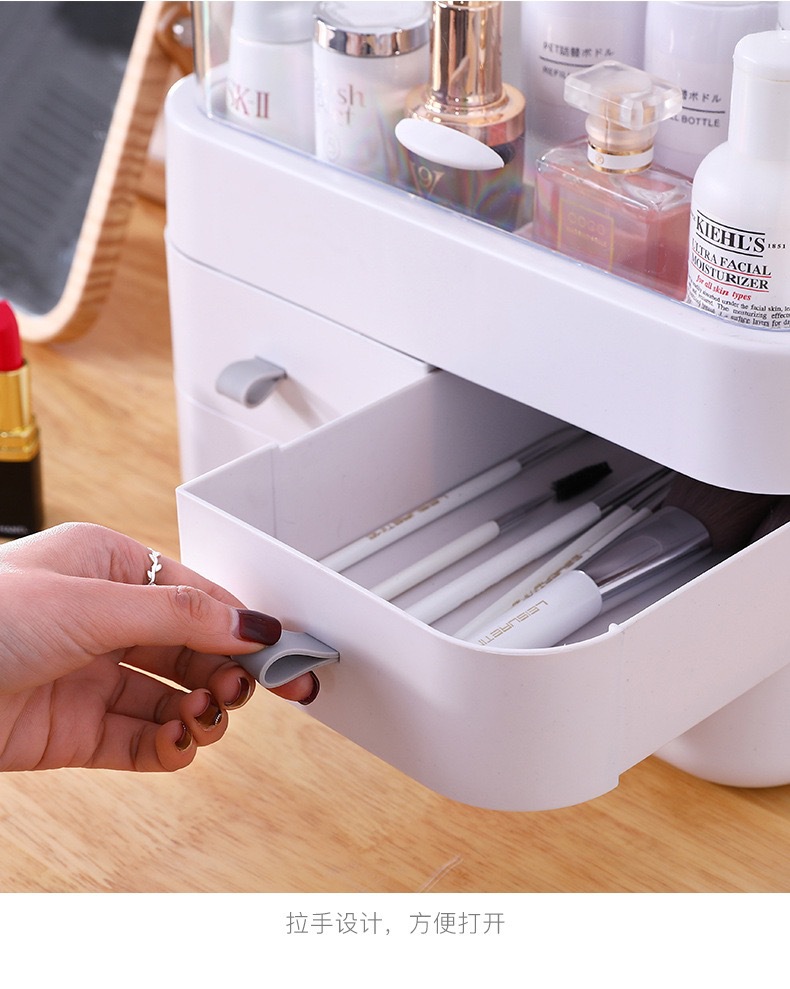 Korean-Style Dustproof Cosmetics Storage Box Drawer Desktop Transparent Hand Cosmetic Case Dressing Table Skin Care Products Finishing Korean-Style Dustproof Cosmetics Storage Box Drawer Desktop Transparent Hand Cosmetic Case Dressing Table Skin Care Products Finishing
