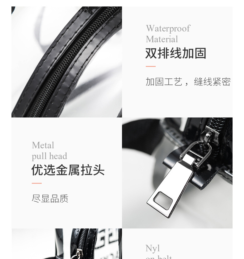 PVC Transparent Cosmetic Bag Ins Style Portable Travel Waterproof Wash Bag Skin Care Products Portable Cosmetics Storage Bag PVC Transparent Cosmetic Bag Ins Style Portable Travel Waterproof Wash Bag Skin Care Products Portable Cosmetics Storage Bag