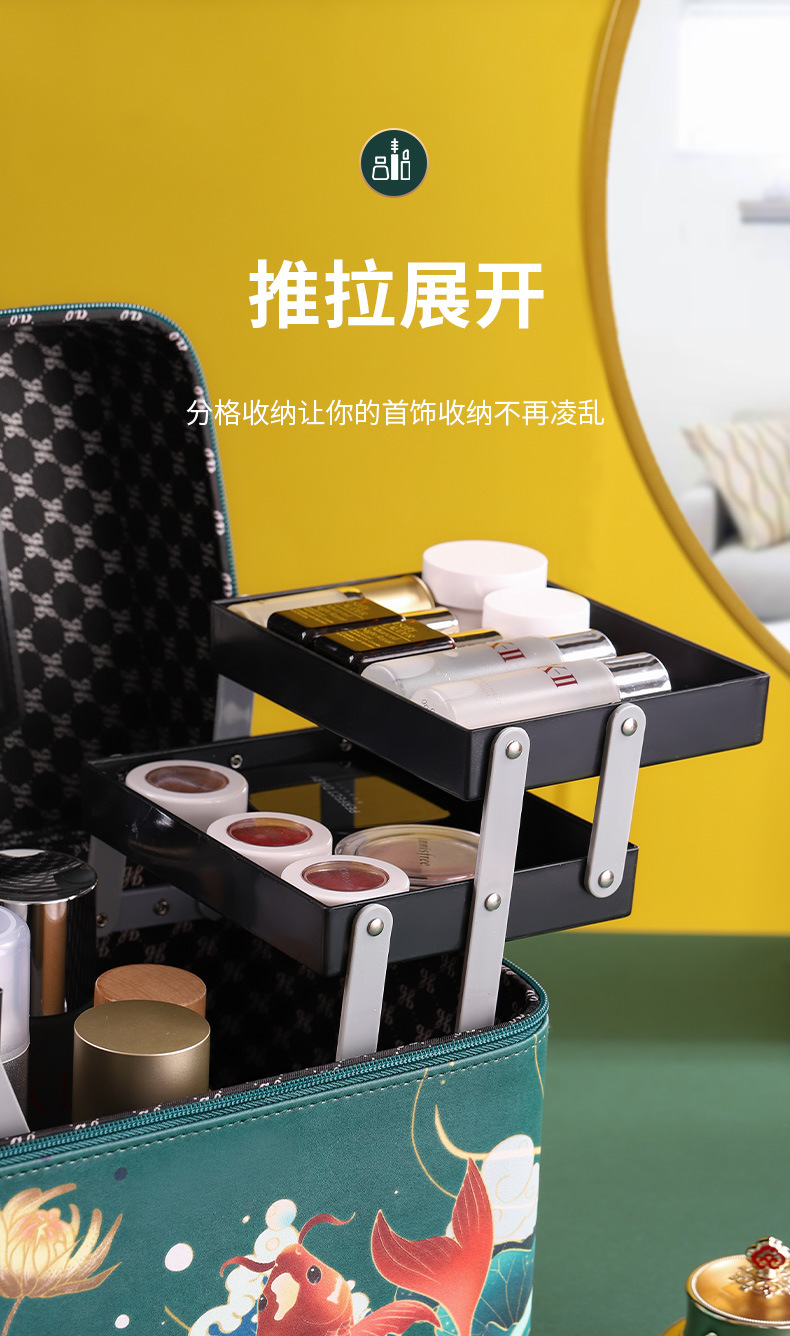 Jewelry Storage Box Simple Net Red Cosmetic Bag Travel Bag Portable Travel Storage Cosmetic Case Skin Care Products Storage Box Jewelry Storage Box Simple Net Red Cosmetic Bag Travel Bag Portable Travel Storage Cosmetic Case Skin Care Products Storage Box