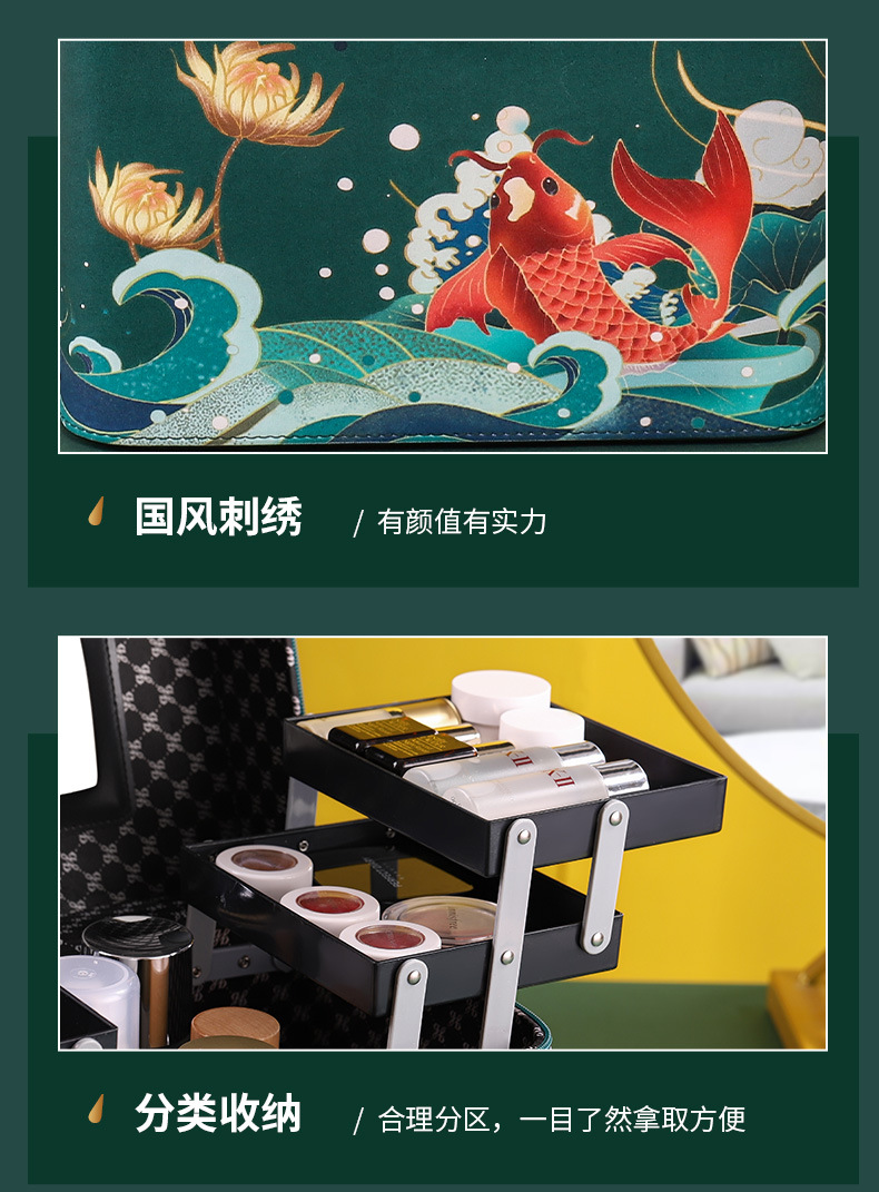 Jewelry Storage Box Simple Net Red Cosmetic Bag Travel Bag Portable Travel Storage Cosmetic Case Skin Care Products Storage Box Jewelry Storage Box Simple Net Red Cosmetic Bag Travel Bag Portable Travel Storage Cosmetic Case Skin Care Products Storage Box