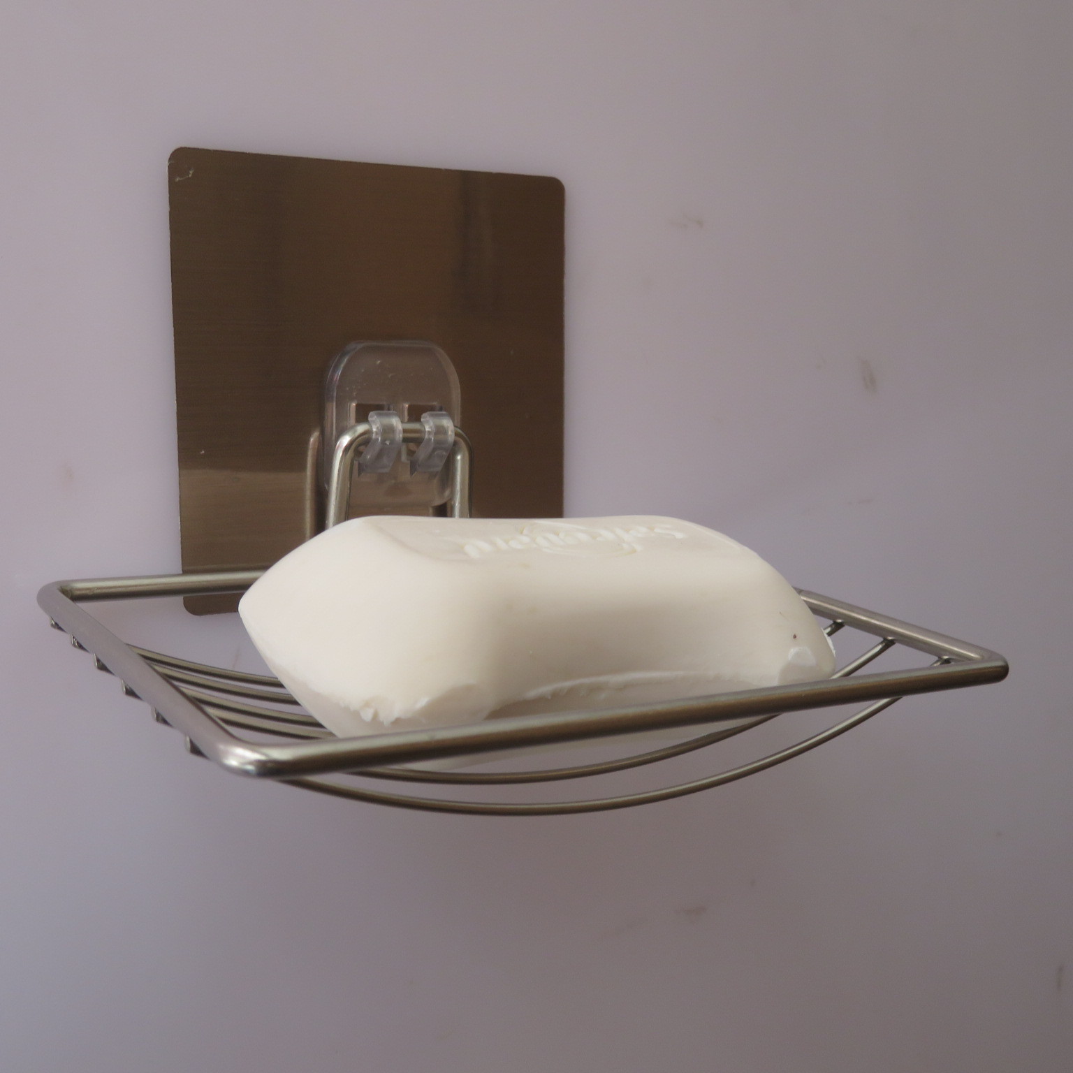 Stainless steel box perforation - free oval soap box bathroom soap box new product asphalt storage rack
