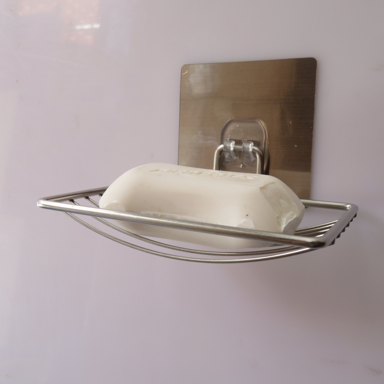 Stainless steel box perforation - free oval soap box bathroom soap box new product asphalt storage rack