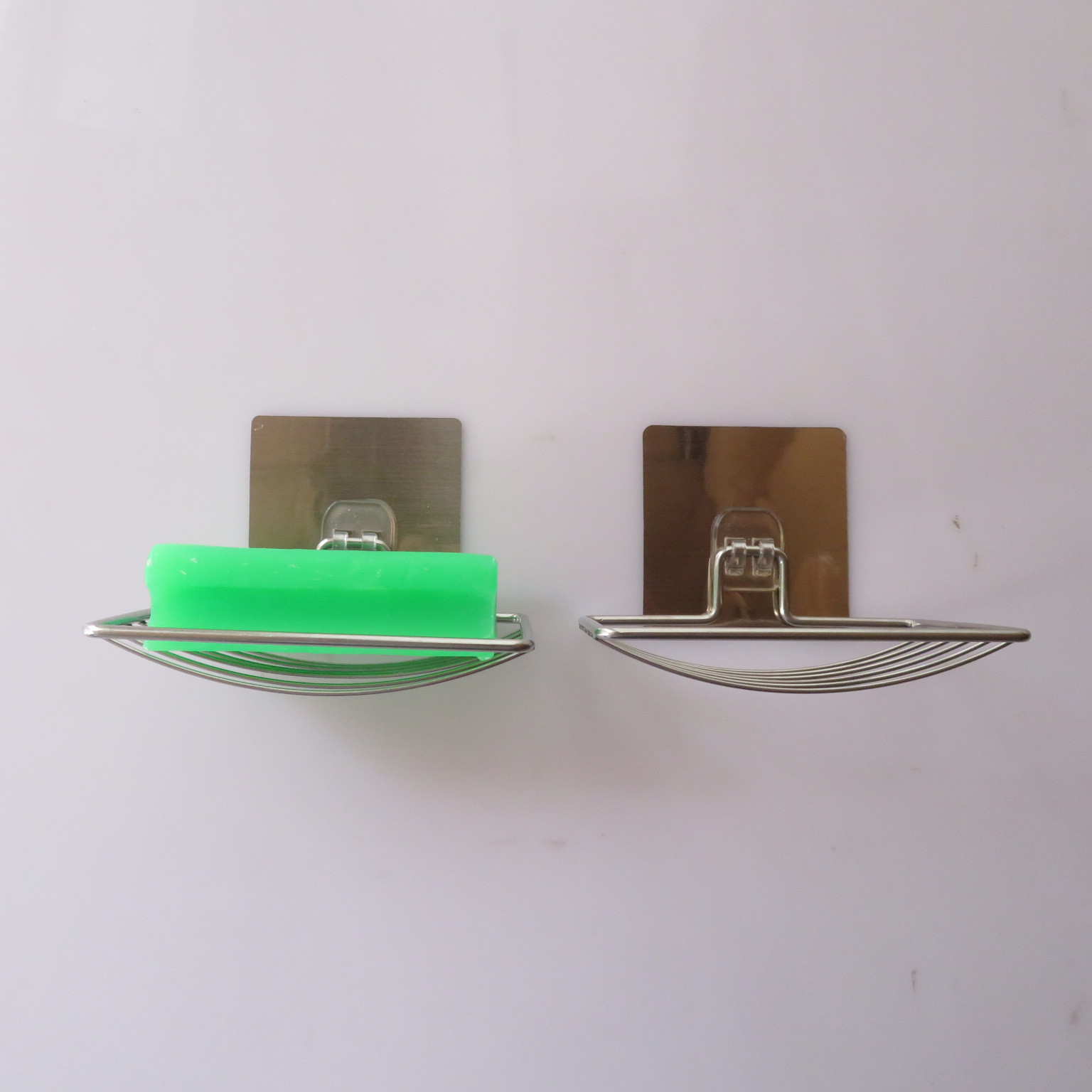 Stainless steel box perforation - free oval soap box bathroom soap box new product asphalt storage rack
