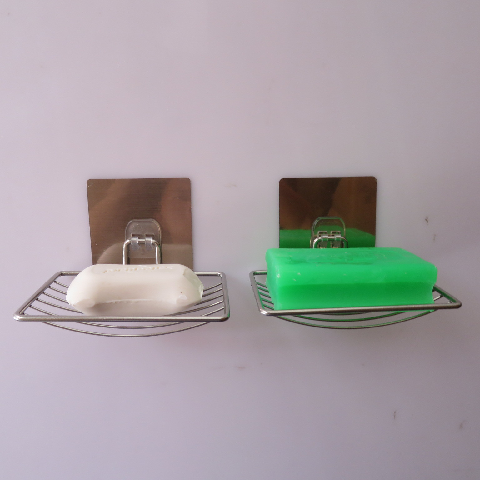 Stainless steel box perforation - free oval soap box bathroom soap box new product asphalt storage rack
