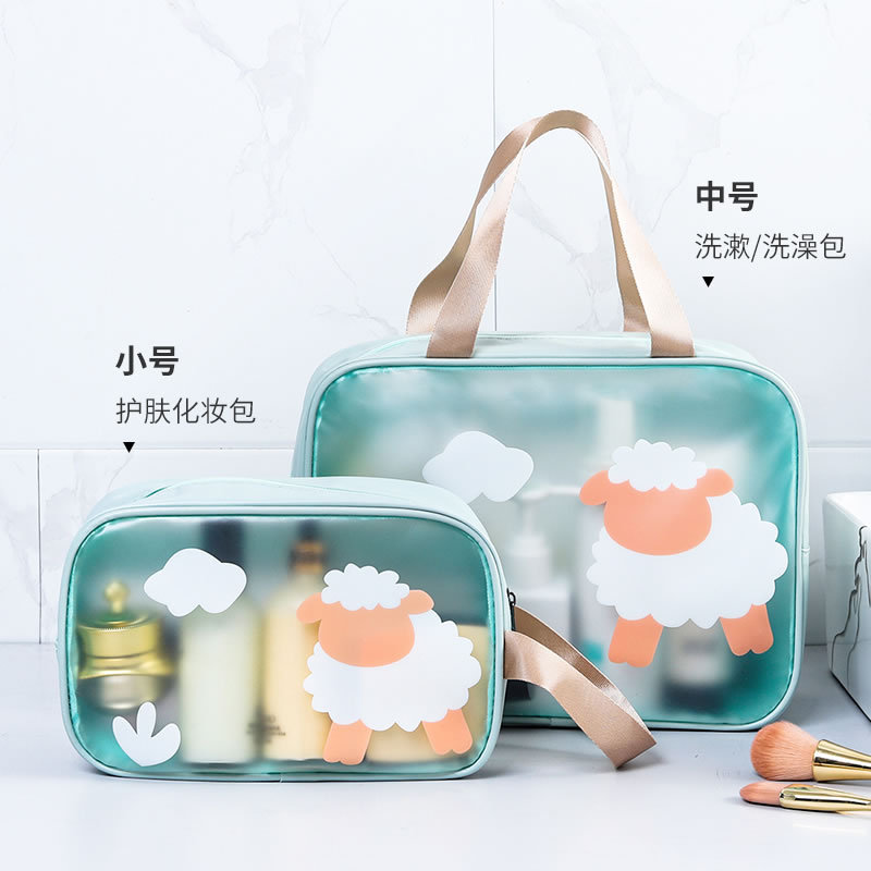Fresh Ins Style Portable Large Capacity Cosmetic Bag Lady&#039;s Skin Care Products Multi Functional Bag