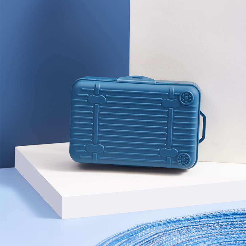 Creative Portable Luggage Soap Box Travel Double Layer Waterproof Soap Dish Plastic Drain Handmade Soap Storage Box