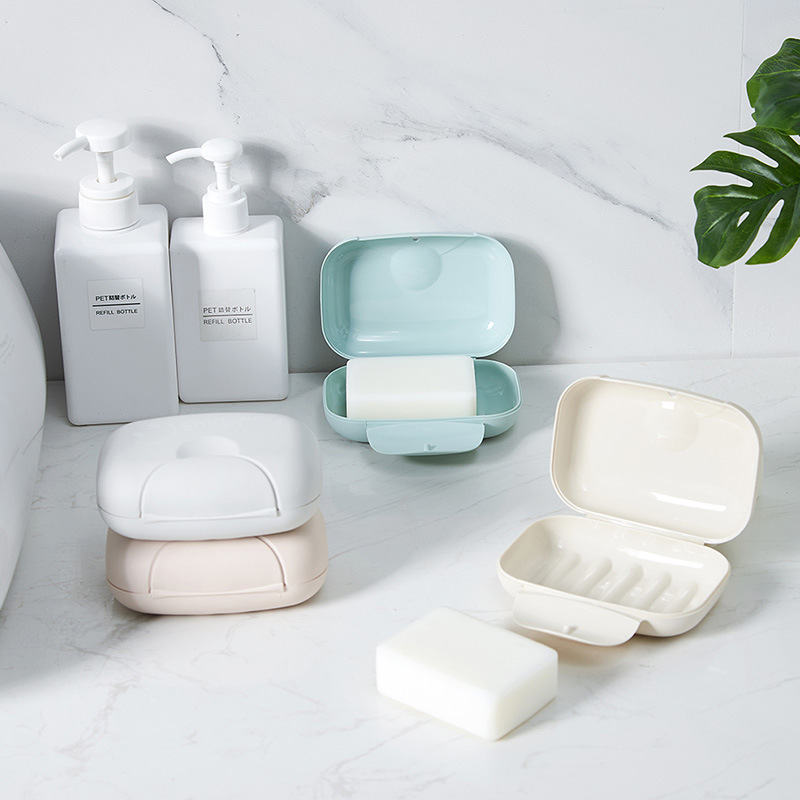 Guanghua One-Piece Soap Box Bathroom Bathroom Fashion Soap Rack Travel out Soap Face Soap Storage Box