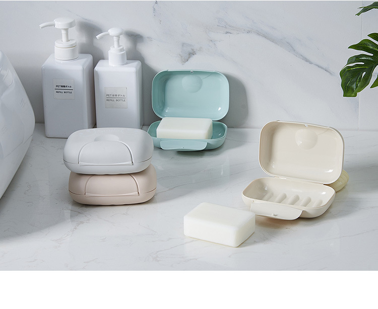 Guanghua One-Piece Soap Box Bathroom Bathroom Fashion Soap Rack Travel out Soap Face Soap Storage Box