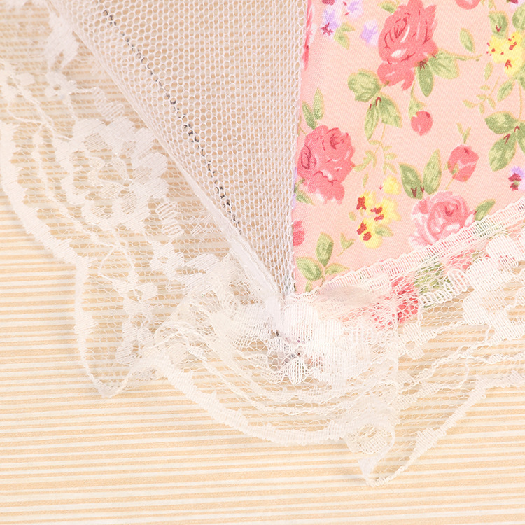 [Customized] 12-Inch Floral Encryption Folding Square Table Cover Anti-Fly Cover Dish Cover Food Cover