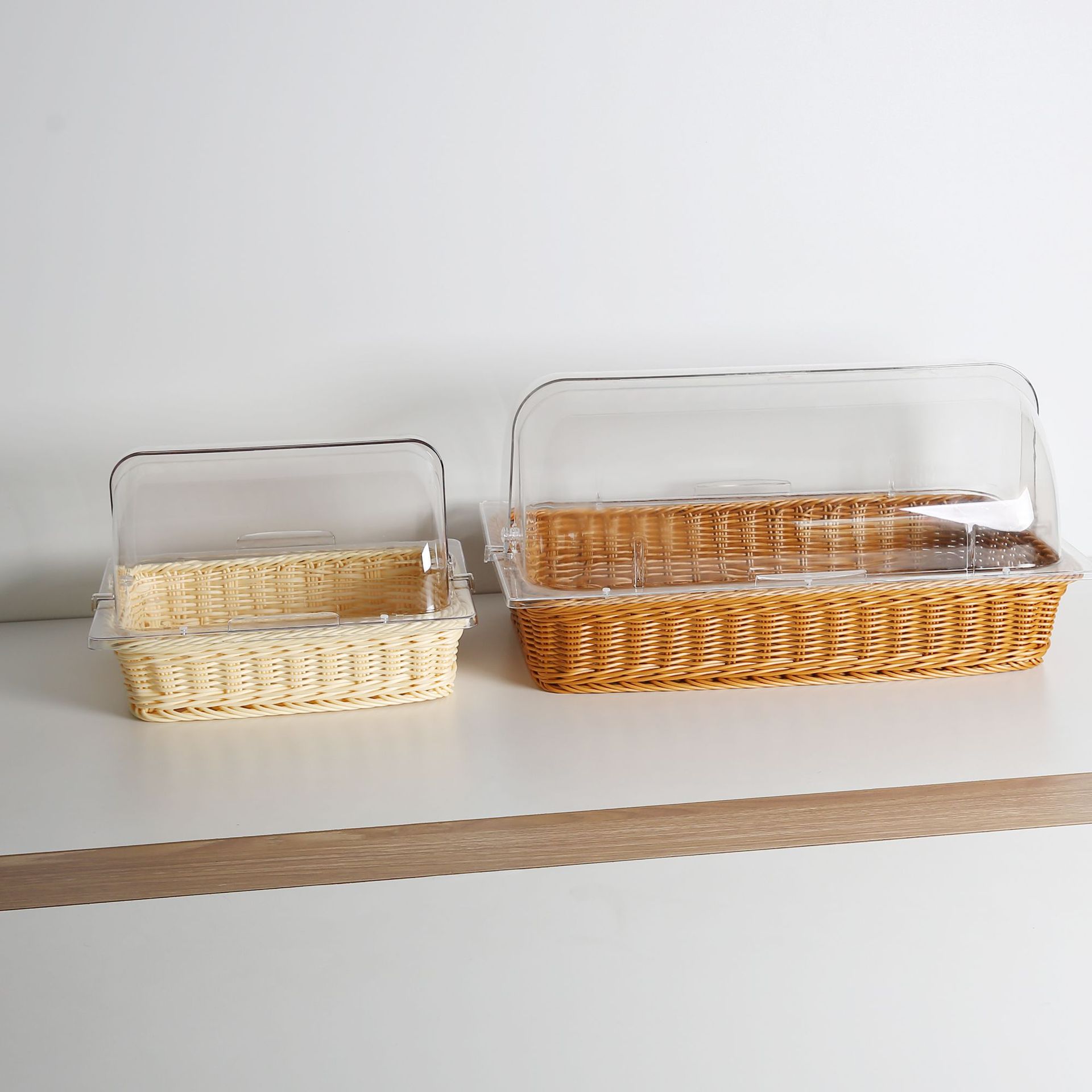 PC round Food Cover Meal Cover Drop-Resistant Transparent Food Cover Dish Cover Bread Dessert Acrylic Fresh Cover Dust Cover