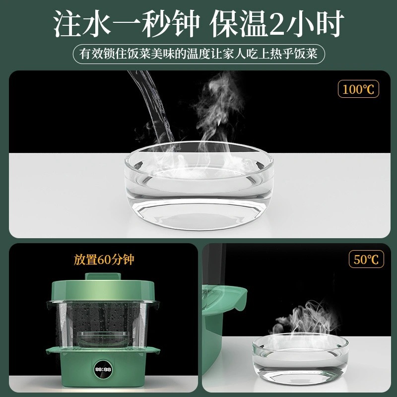 Cover Temperature Display Food Storage Foldable Dustproof Household Dish Cover Heating MultiLayer Leftovers Cover