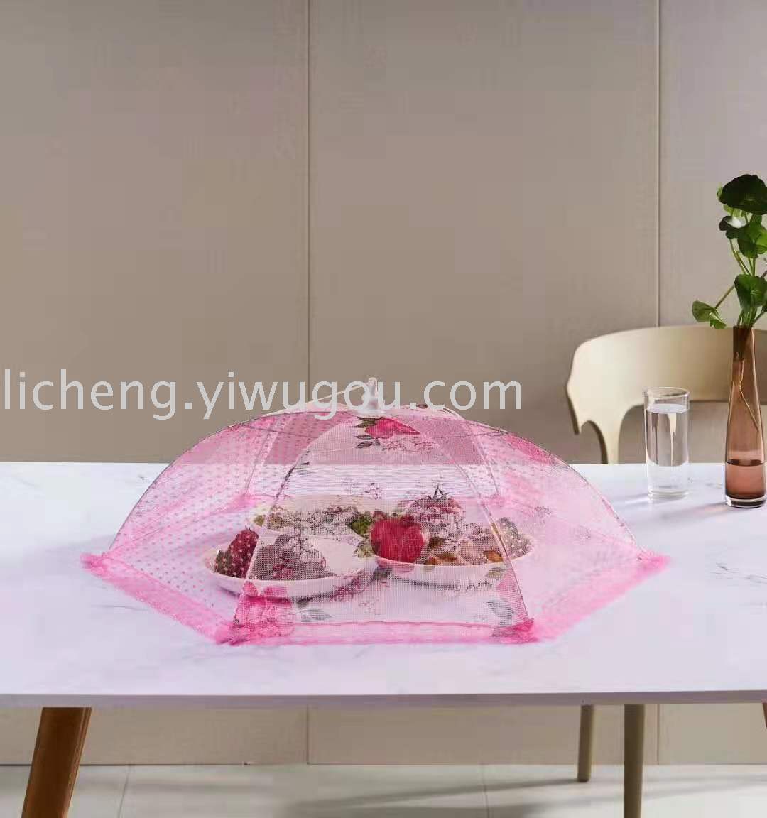 Food Cover Anti Fly Cover Summer Folding New Table Leftovers Food Cover Household Dustproof Umbrella Cover Dish