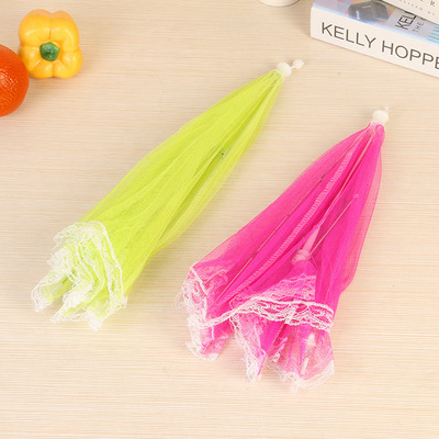 Factory Direct Sales Colorful Printing Three-Sided Mesh Dish Cover Fly-Proof Cover Food Cover