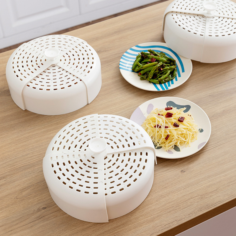 Kitchen Folding Vegetable Cover Dining Table Food Folding Vegetable Cover Dish Cover Bowl Cover Rotating Cover Vegetables Cover Umbrella Cover Food Cover Vegetable Cover
