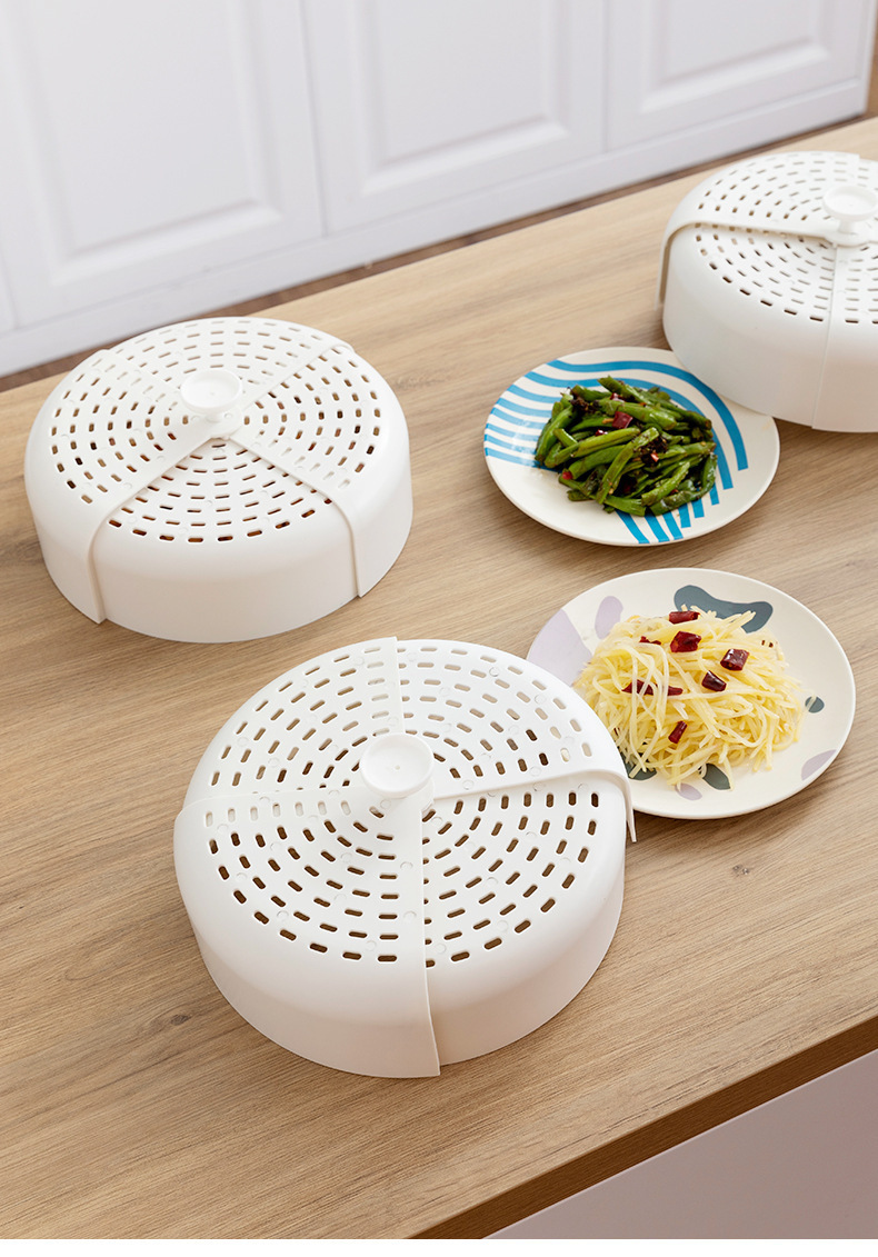 Kitchen Folding Vegetable Cover Dining Table Food Folding Vegetable Cover Dish Cover Bowl Cover Rotating Cover Vegetables Cover Umbrella Cover Food Cover Vegetable Cover