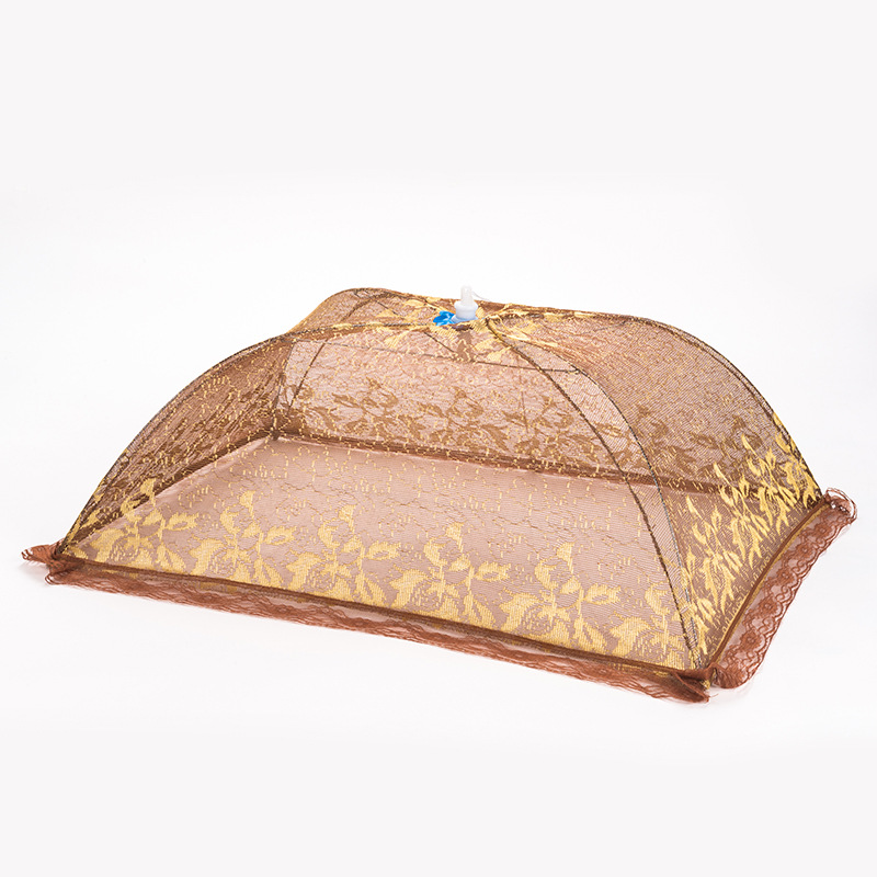  Hongpai Lace Rectangular Food Cover Breathable Food Cover Umbrella Food Quality Dish Cover Wholesale
