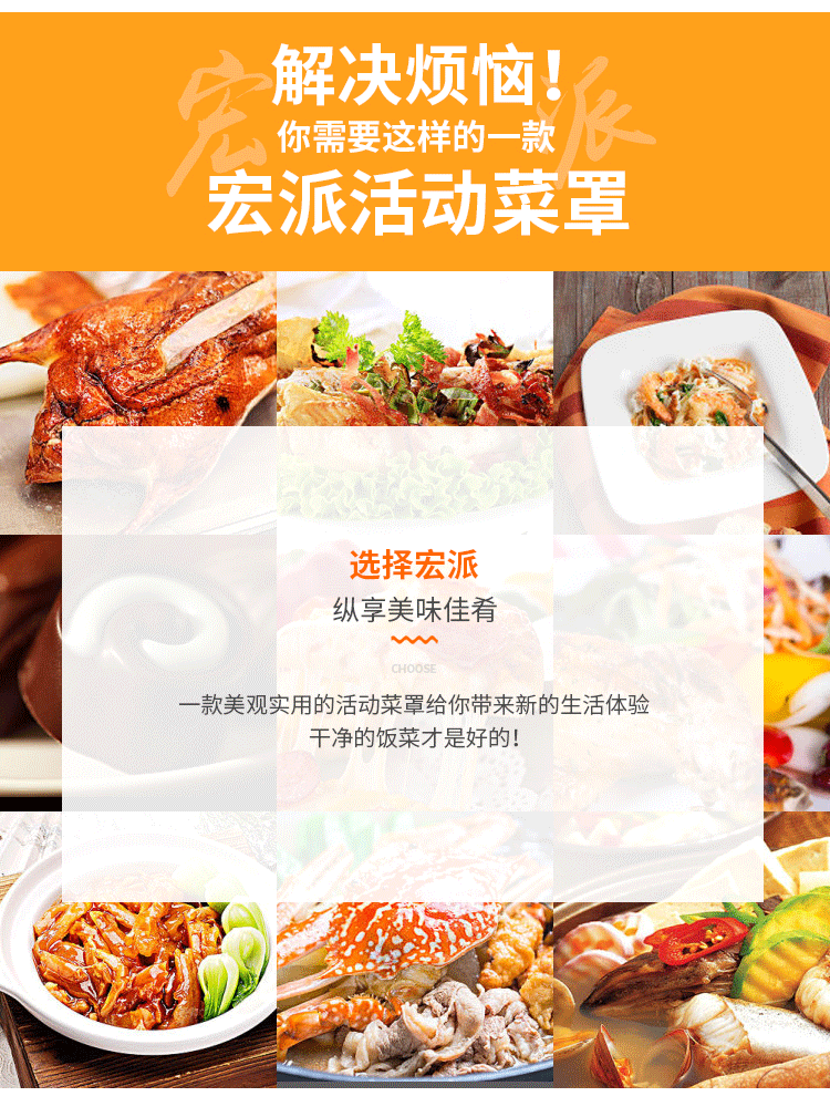  Hongpai Lace Rectangular Food Cover Breathable Food Cover Umbrella Food Quality Dish Cover Wholesale