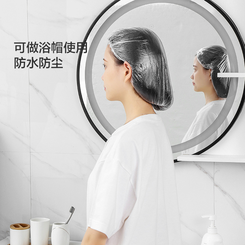 Disposable Shower Cap FreshKeeping Cover Film 100 PCs FreshKeeping Film Food Sealing Cover Ice Dish Tableware Dustproof
