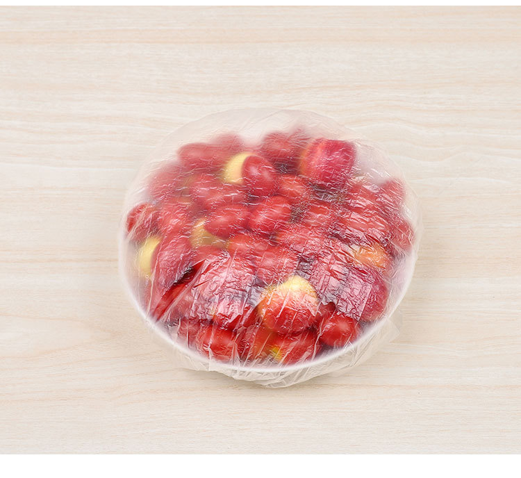 Disposable Shower Cap FreshKeeping Cover Film 100 PCs FreshKeeping Film Food Sealing Cover Ice Dish Tableware Dustproof