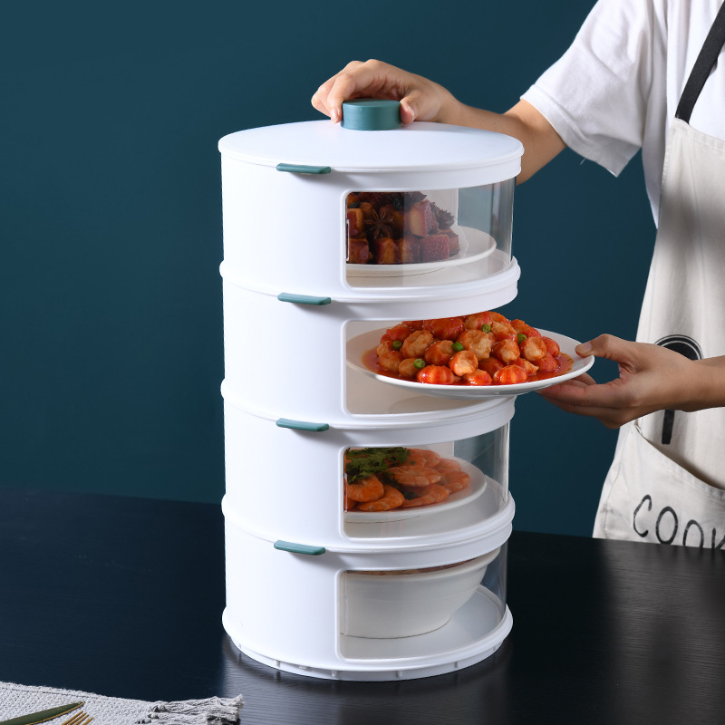 Household Insulated Vegetable Cover Food Fly Mosquito Dust-Proof Fresh-Keeping Cover Dish Storage Fantastic Folding Dish Cover Left Delivery
