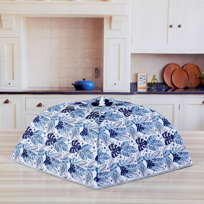 Natural Living Foldable Thermal Insulation Food Cover Vegetable Cover Square Table Cover Aluminum Film Food Cover Dustproof Dish Cover Vegetable Cover