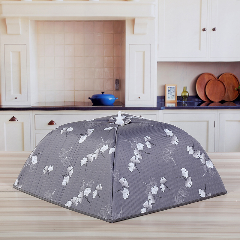 Natural Living Foldable Thermal Insulation Food Cover Vegetable Cover Square Table Cover Aluminum Film Food Cover Dustproof Dish Cover Vegetable Cover