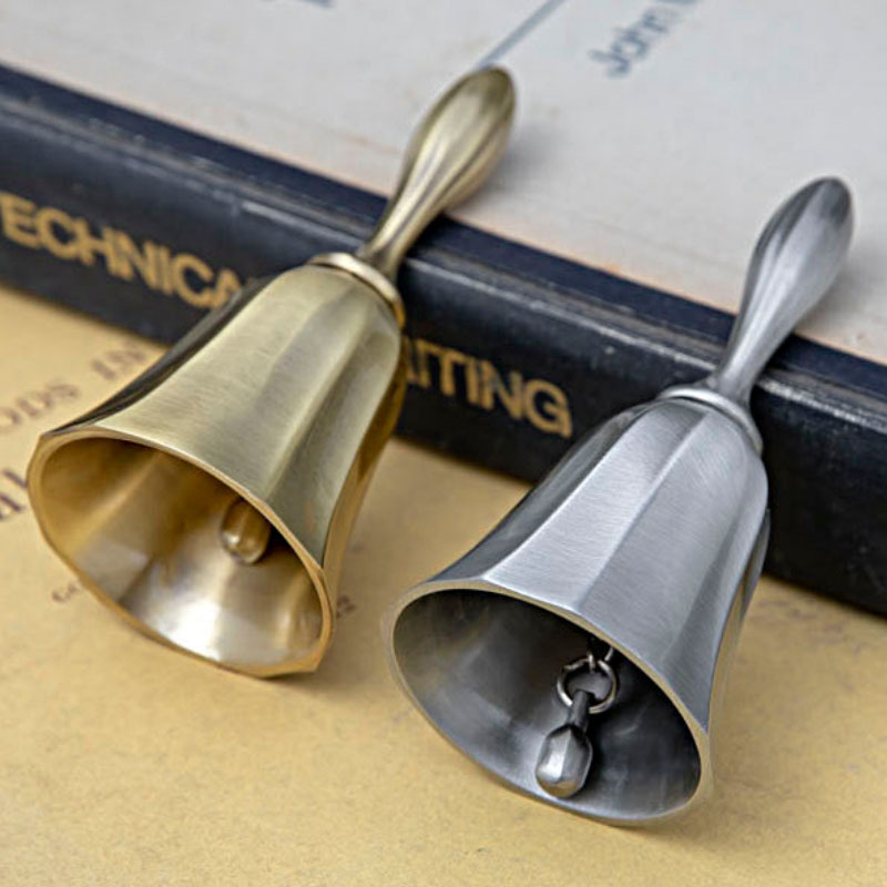 Golden Bar Bell Restaurant Bar Bell Food Bell Table Bell Simple Small Hand Shake Dining Bell Call Dining Bell Wholesale