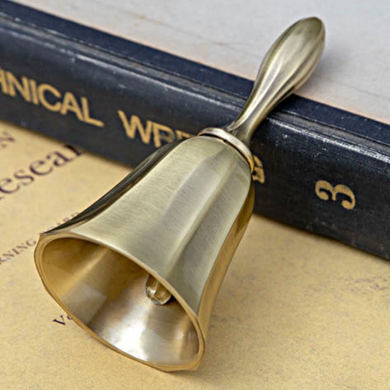 Golden Bar Bell Restaurant Bar Bell Food Bell Table Bell Simple Small Hand Shake Dining Bell Call Dining Bell Wholesale