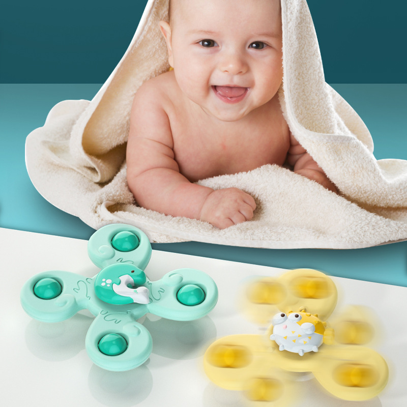 Suction Cup Rotary Table Baby Toy Bed Bell Rattle Baby Soothing Teether Toy Decompression Bath Maternal and Child Toys