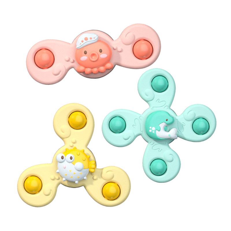 Suction Cup Rotary Table Baby Toy Bed Bell Rattle Baby Soothing Teether Toy Decompression Bath Maternal and Child Toys