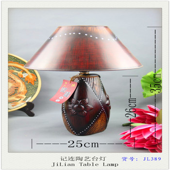 Model JL383 8 inch ceramic table lamp round Bell bedroom table lamp table lamp-style table lamp Model JL383 8 inch ceramic table lamp round Bell bedroom table lamp table lamp-style table lamp