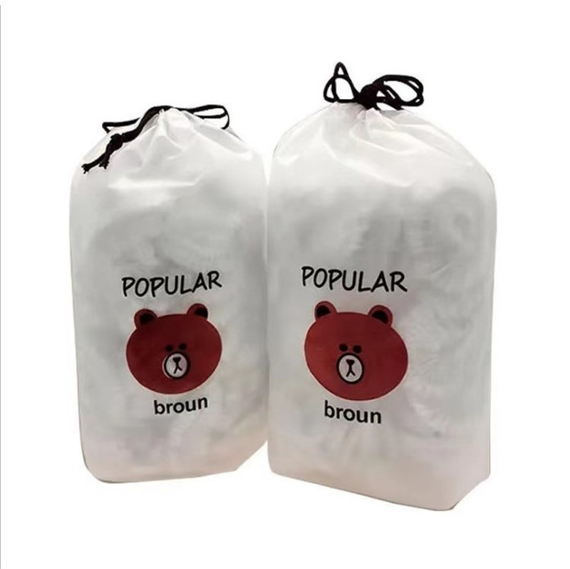 and LeftSide Dish Drawstring Telescopic Disposable Plastic Wrap Fresh Film Comes with Sealing Plastic Wrap Bowl Cover
