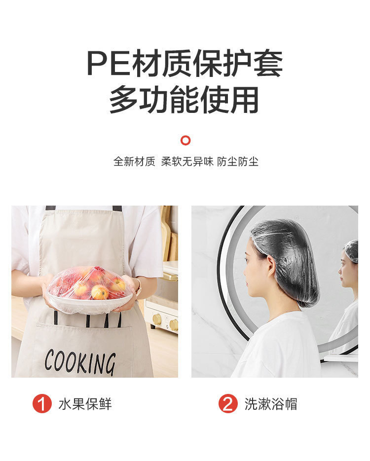 and LeftSide Dish Drawstring Telescopic Disposable Plastic Wrap Fresh Film Comes with Sealing Plastic Wrap Bowl Cover