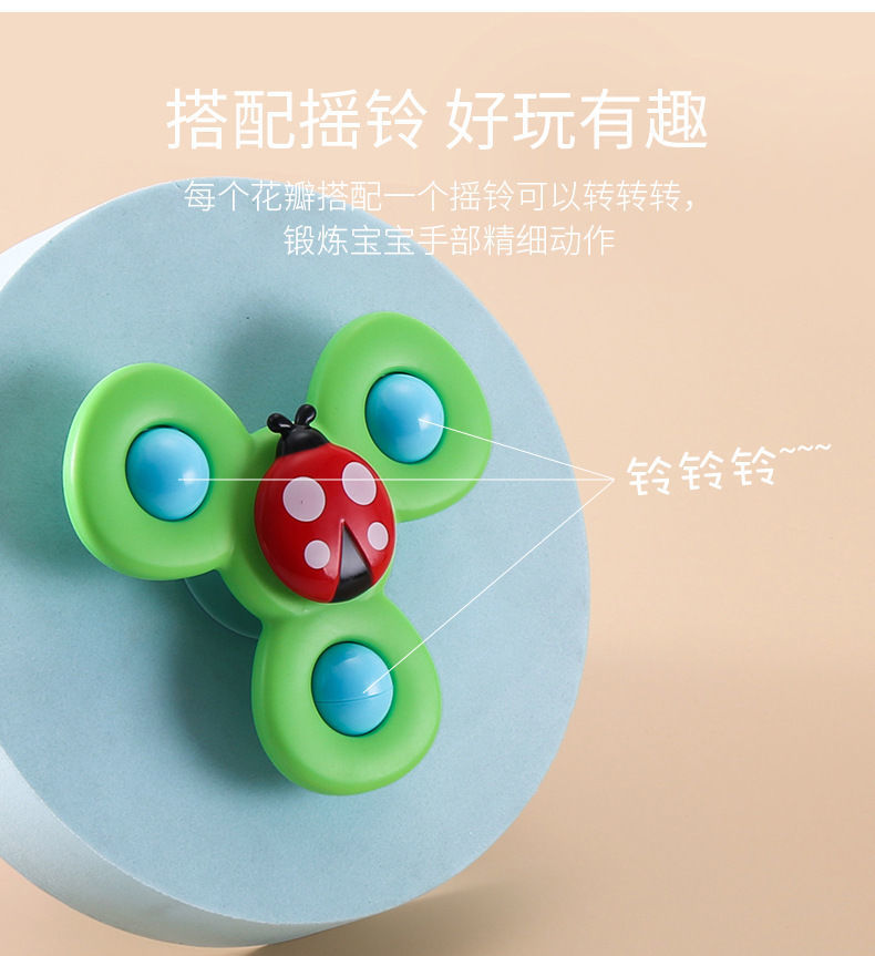 Rotary Table Suction Cup Biteable Water-Playing with Bell Infant Fingertip Early Education Fun Game Early Education Toys Rotary Table Suction Cup Biteable Water-Playing with Bell Infant Fingertip Early Education Fun Game Early Education Toys