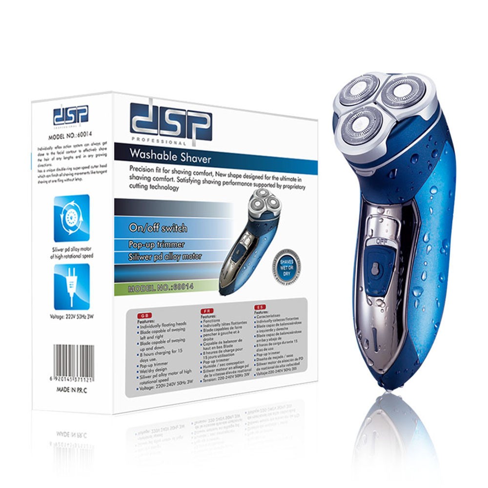 DSP DSP 3-Head Rotary Shaver Full Body Waterproof