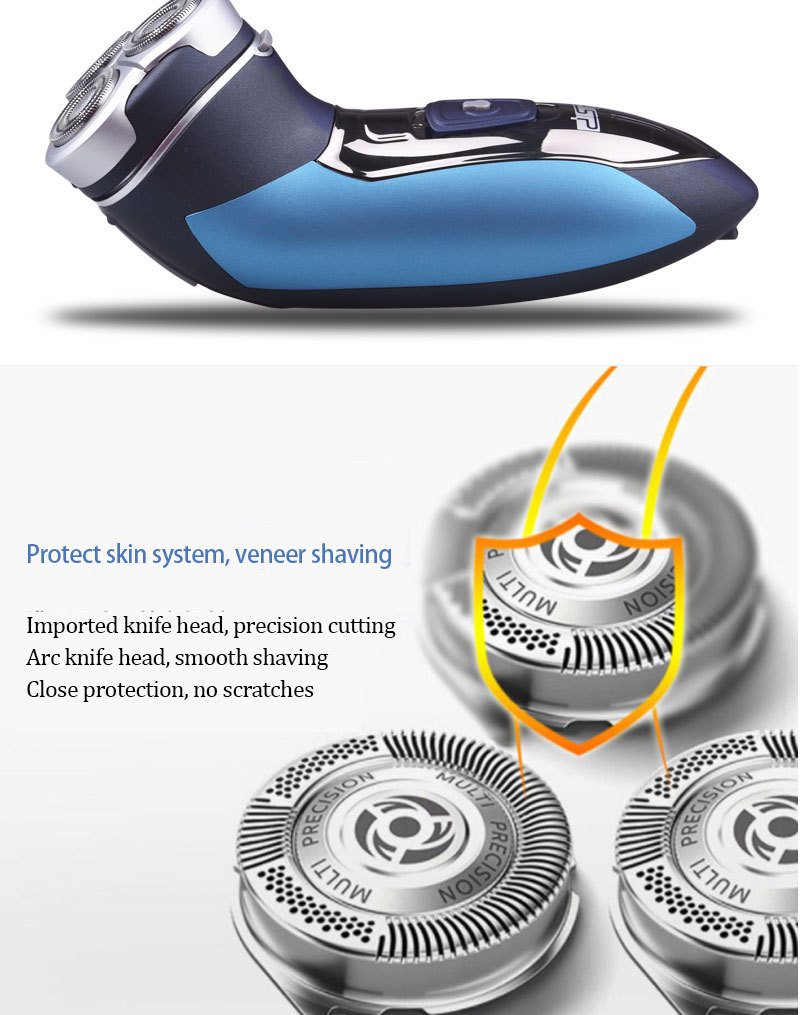 DSP DSP 3-Head Rotary Shaver Full Body Waterproof DSP DSP 3-Head Rotary Shaver Full Body Waterproof