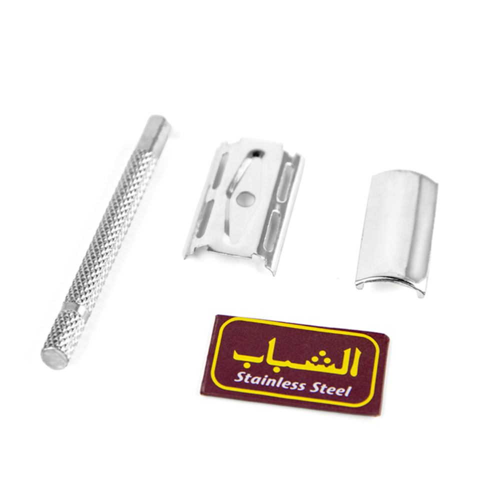 Alshabab Iron Knife Holder Razor Shaver Pieces Shaving Manual Shaver Spot Goods with Blade Old-Fashioned Manual